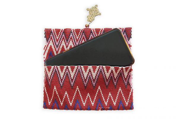Maasai Beaded Cell Case - Red - Ministry of Tomorrow
